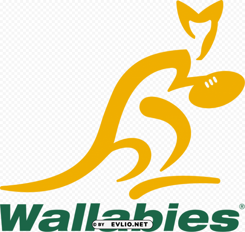 wallabies rugby logo PNG transparent design bundle