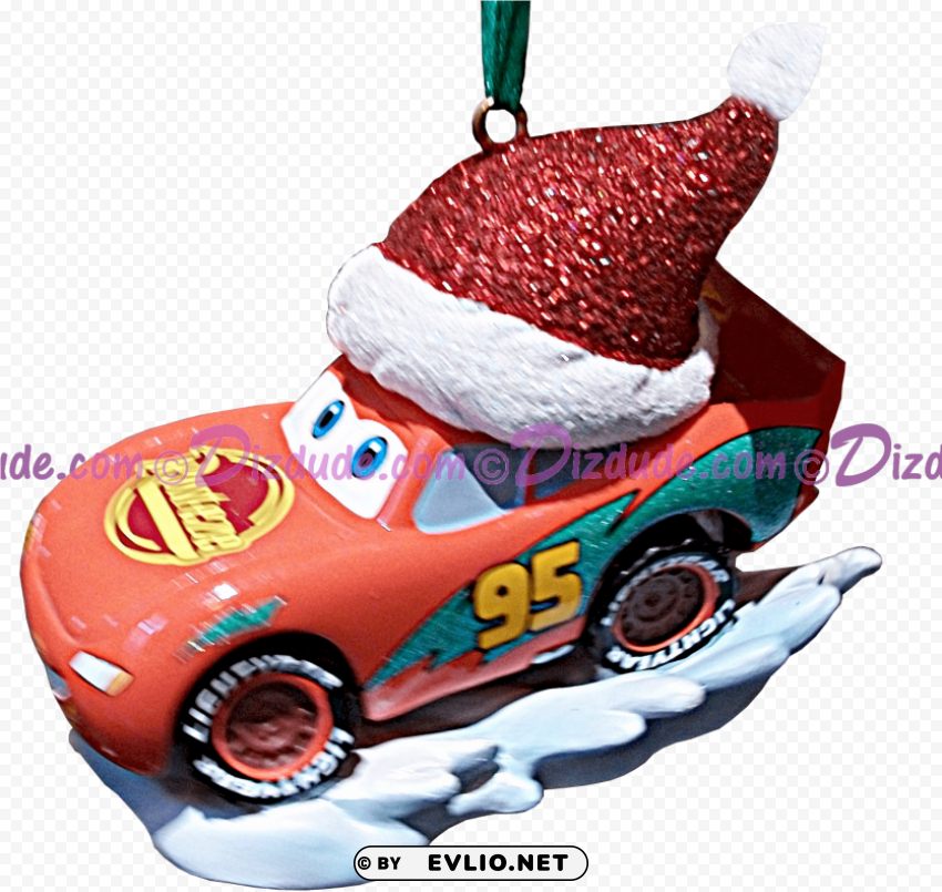 Cars Christmas Lightning Mcqueen Free PNG Images With Transparent Backgrounds