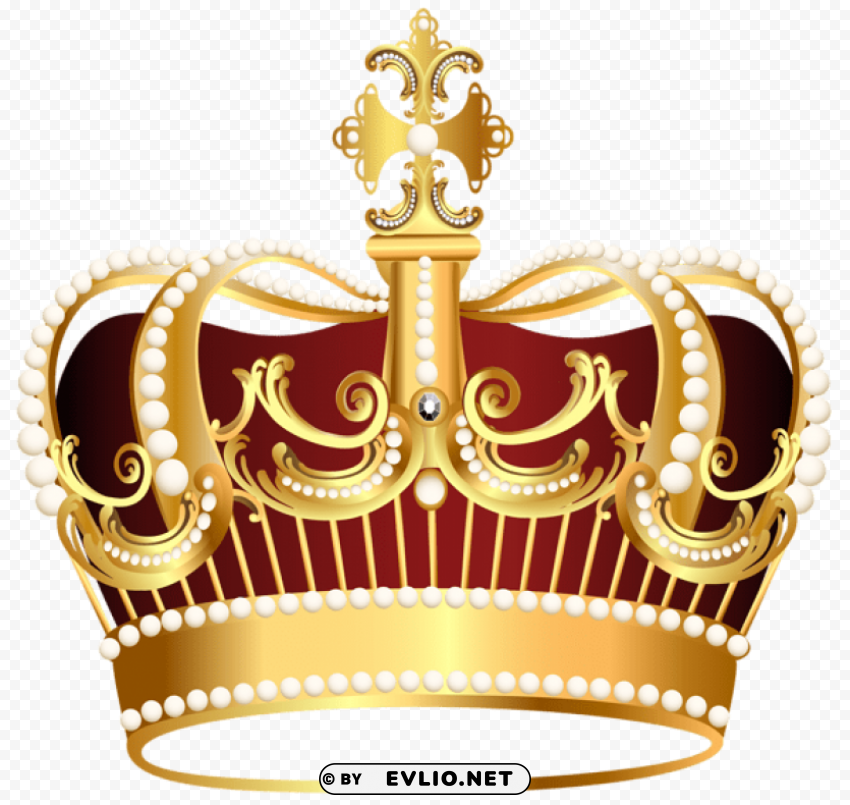 golden crown transparent PNG files with no royalties