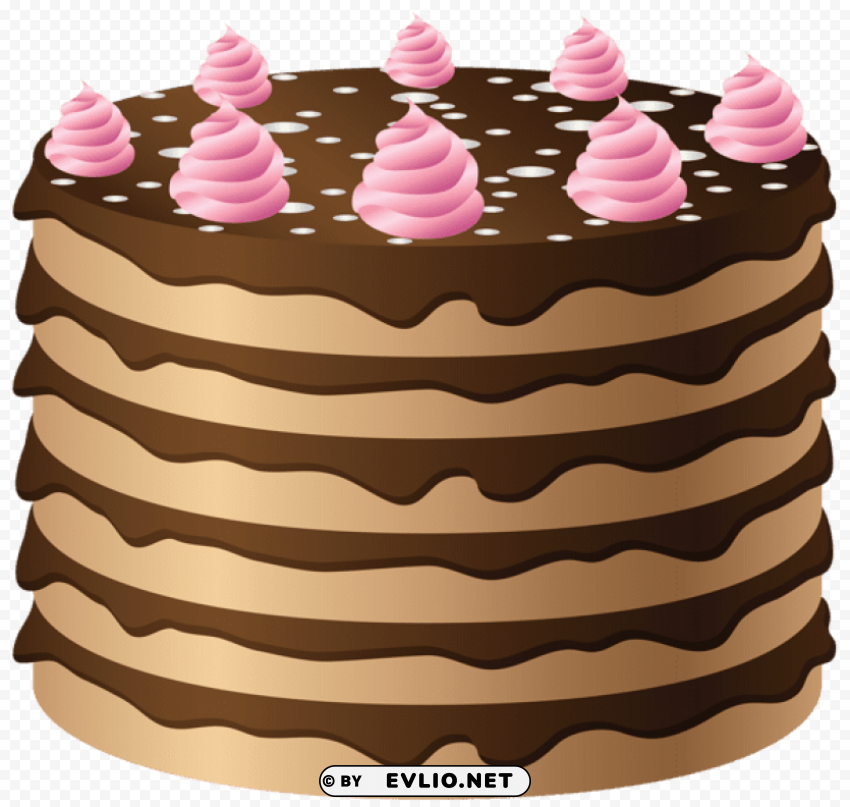 chocolate cake with pink cream Free PNG images with alpha transparency compilation PNG images with transparent backgrounds - Image ID f6389d77