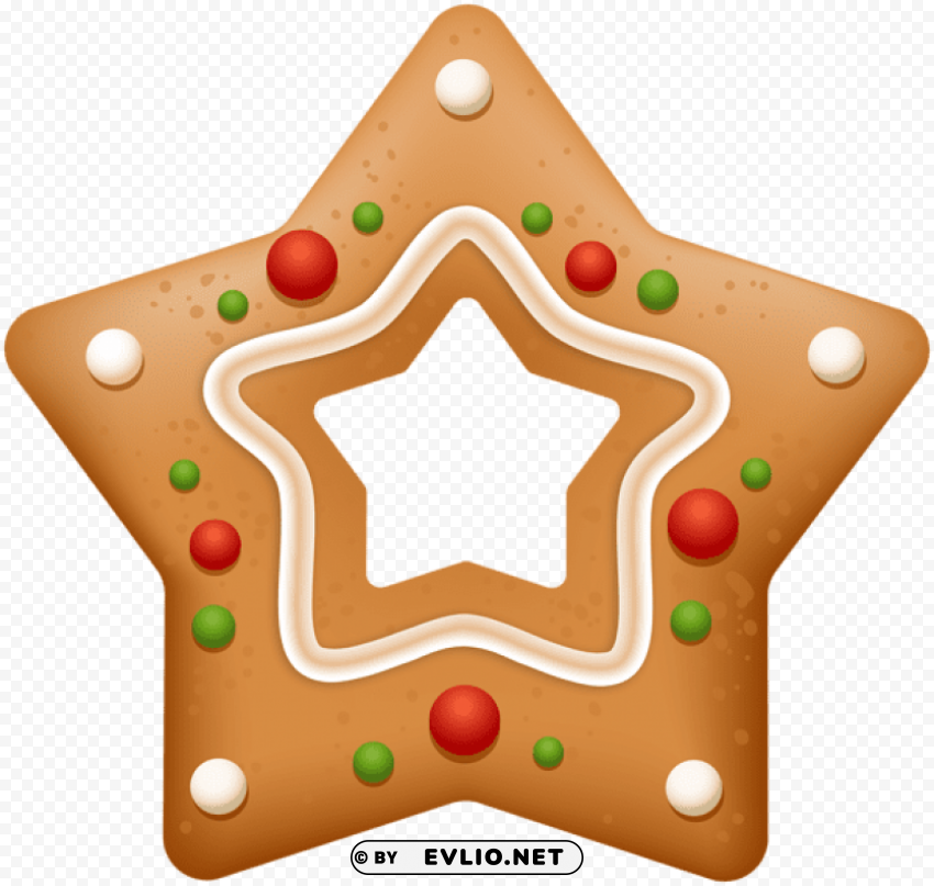 gingerbread star cookie Free download PNG images with alpha channel