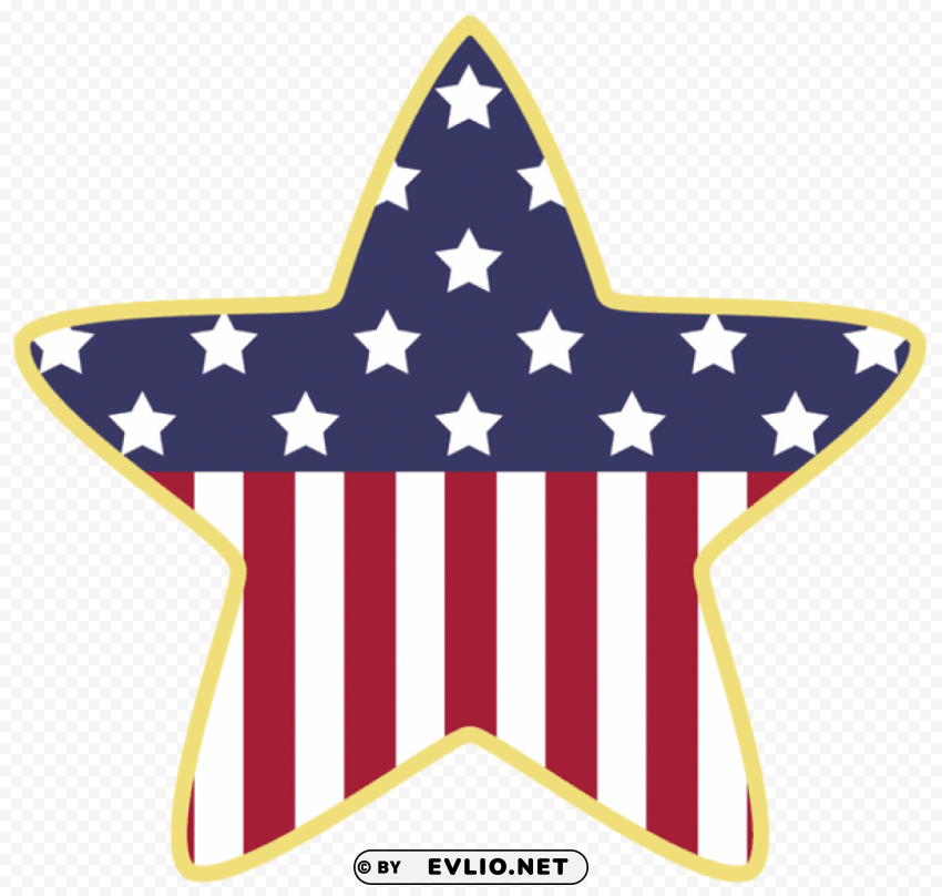 american star decoration PNG images with high-quality resolution