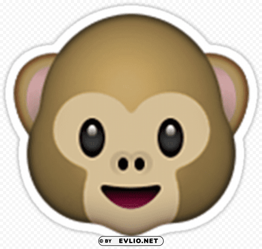 emoji monkey face PNG images with alpha transparency selection