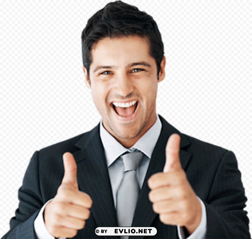 guy with thumbs up transparent PNG high quality