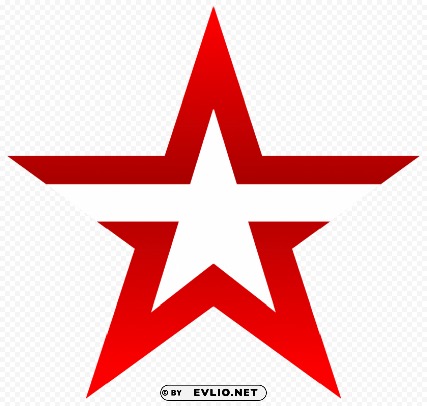 red star Isolated Item in HighQuality Transparent PNG clipart png photo - aa3f3743