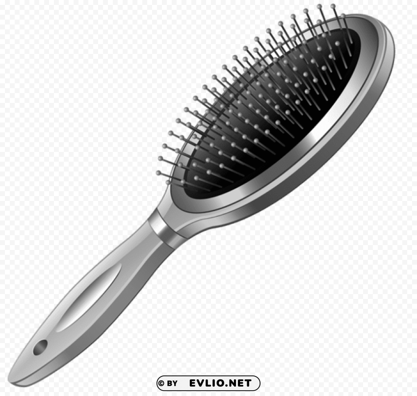 silver hairbrushpicture PNG for Photoshop