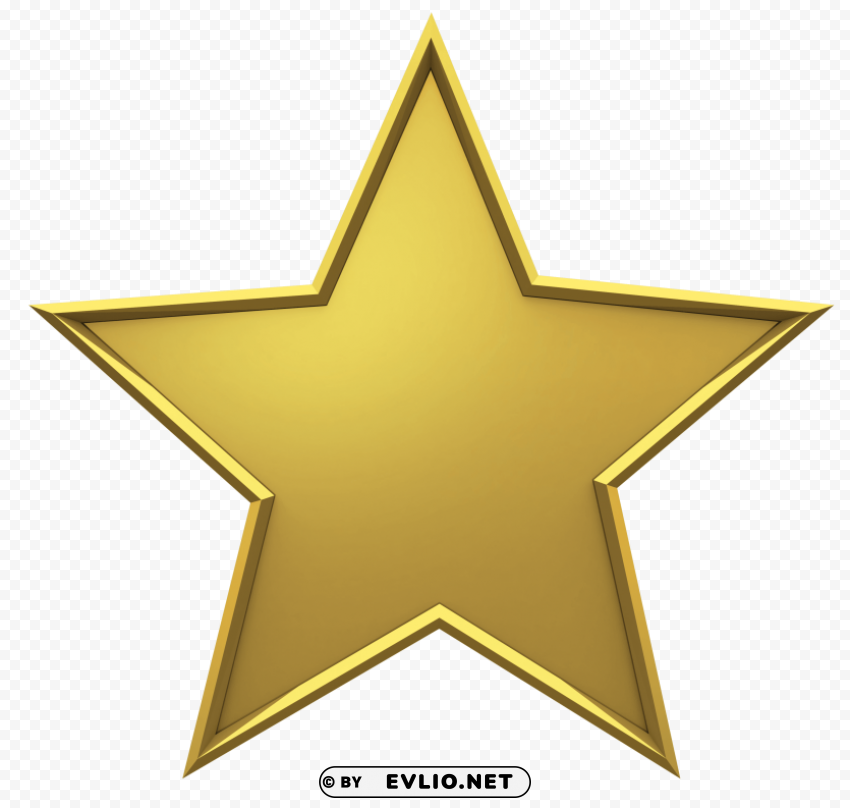 yellow star Isolated Illustration in Transparent PNG