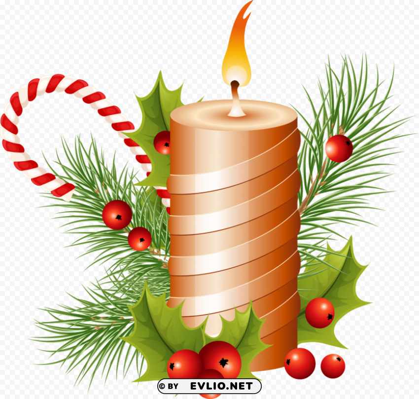 christmas candle High-resolution PNG images with transparency wide set