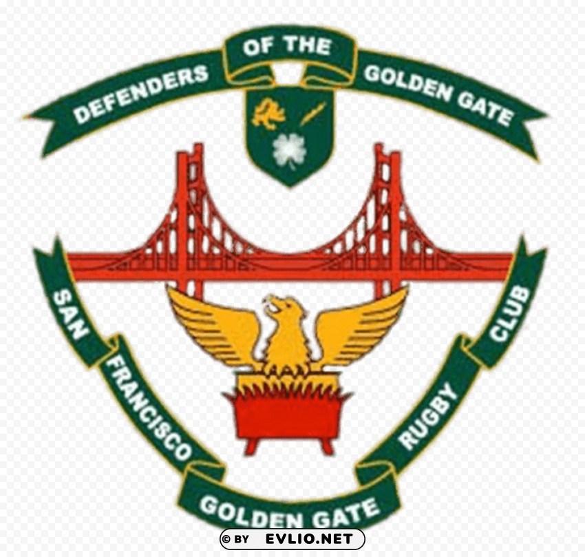 san francisco golden gate rugby logo Isolated Graphic with Transparent Background PNG