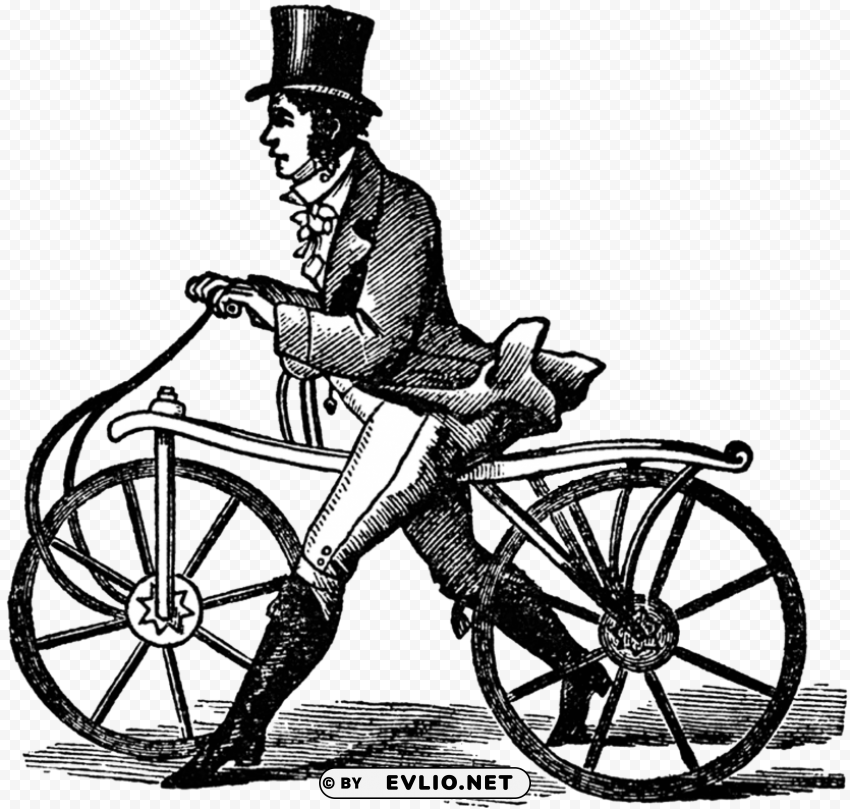 Transparent PNG image Of vintage very old bicycle PNG with no bg - Image ID 003990fb