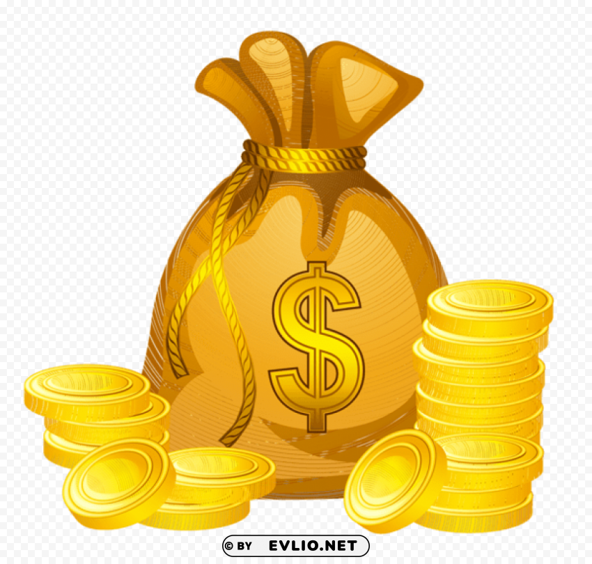 bag of moneypicture PNG image with no background clipart png photo - 084e63c3