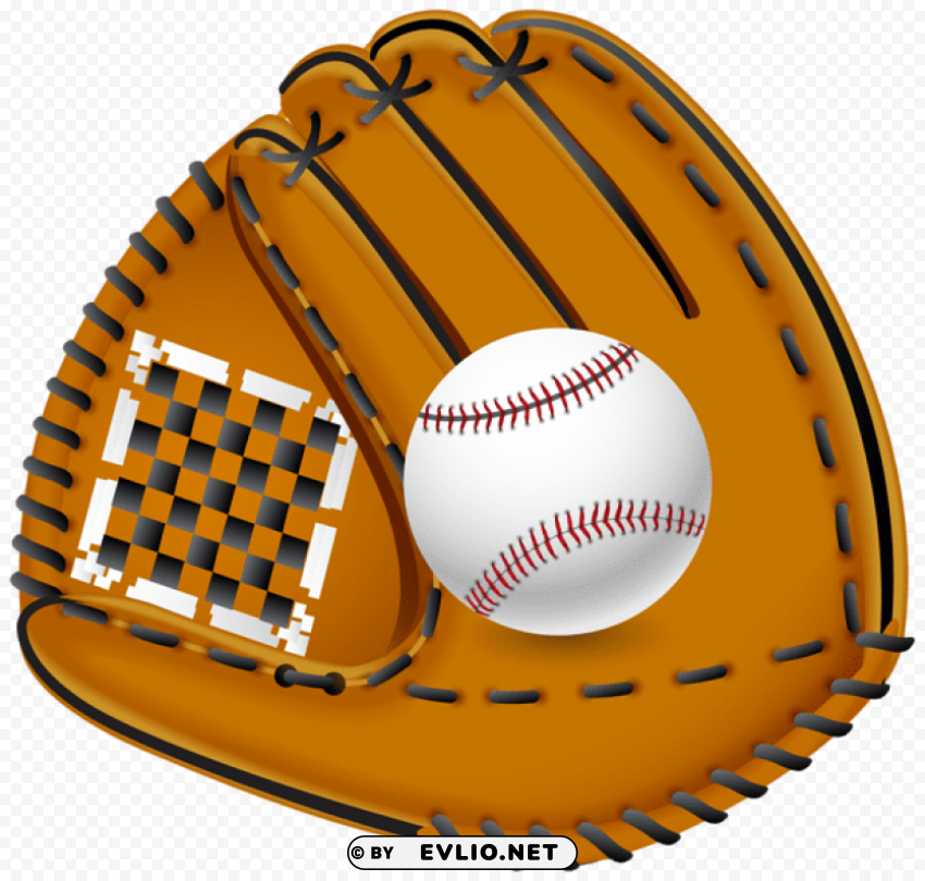 baseball glove transparent Clear Background PNG Isolated Graphic Design