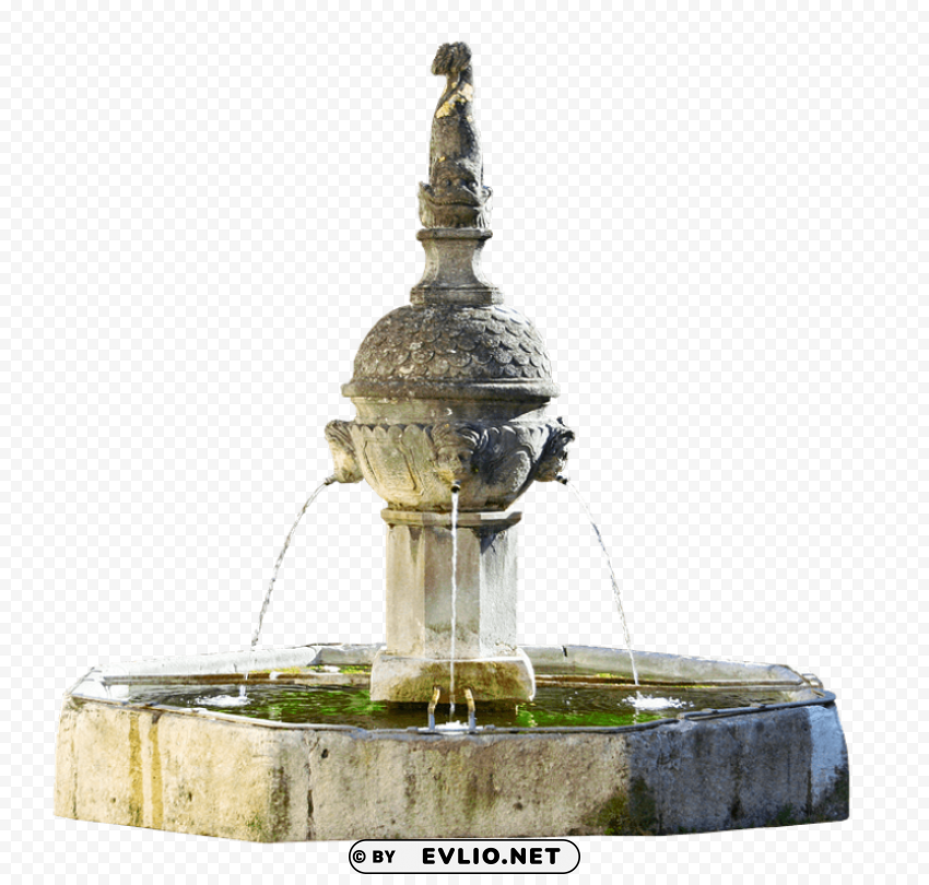 old fountain PNG Image with Transparent Isolated Design
