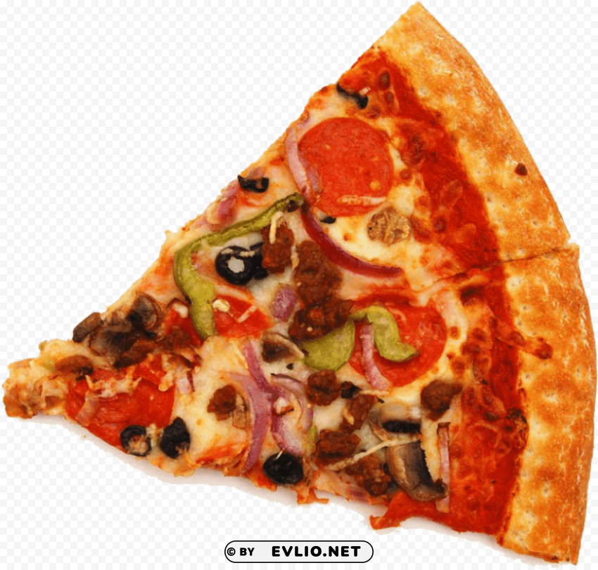 pizza slice PNG Image with Transparent Background Isolation