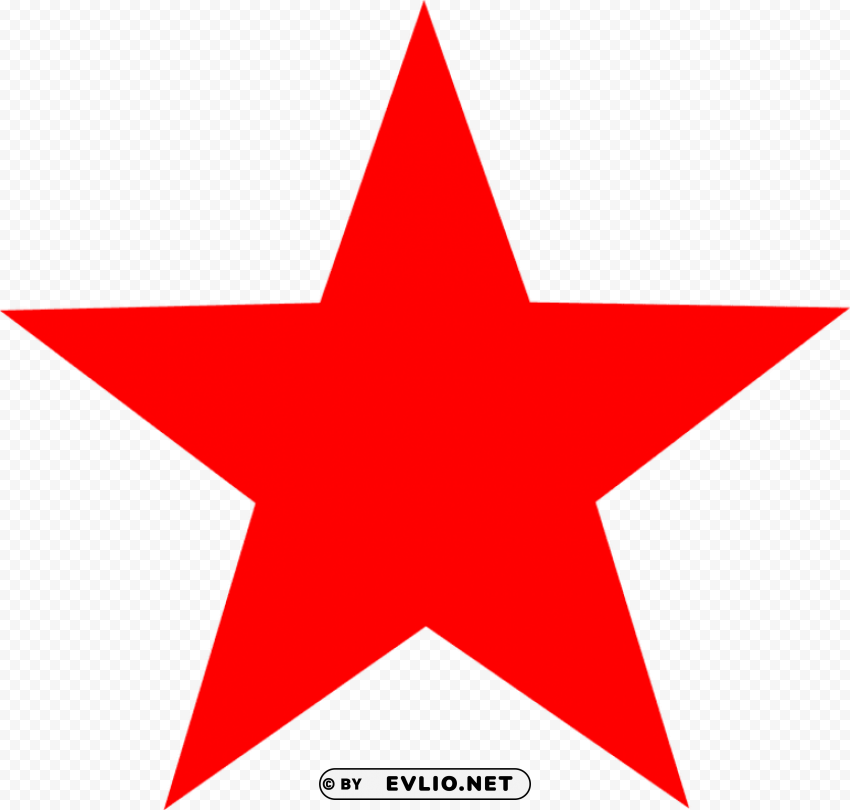 red star Isolated Item with Clear Background PNG clipart png photo - 0f542e83
