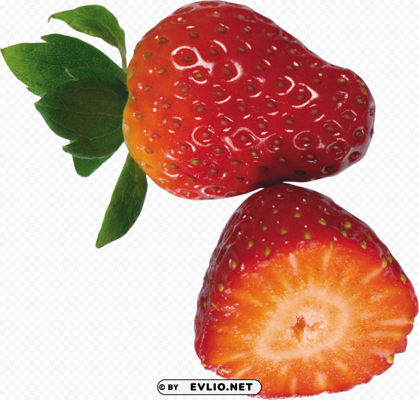 strawberry Isolated Artwork with Clear Background in PNG