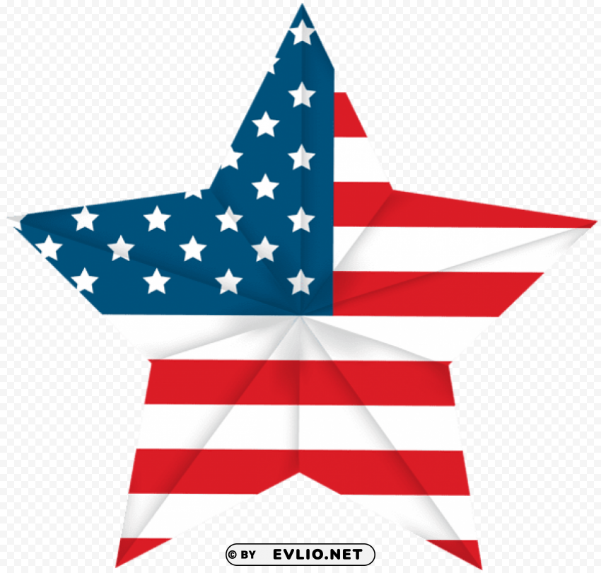 usa star flag PNG images with clear cutout