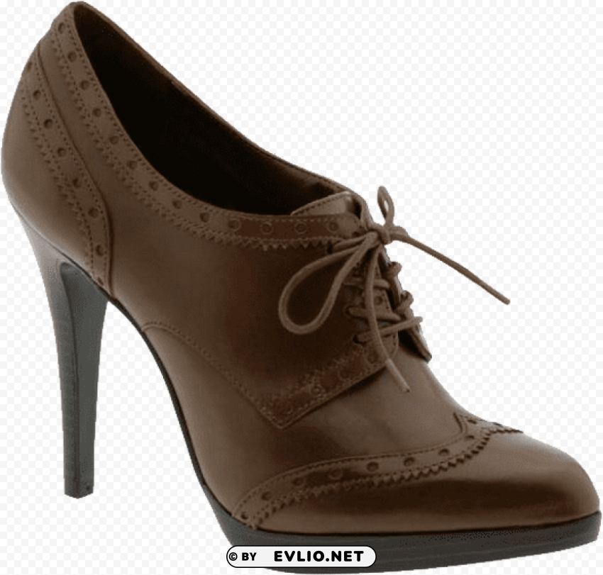 chocolate women shoe Isolated Illustration in Transparent PNG png - Free PNG Images ID 0cc94b19