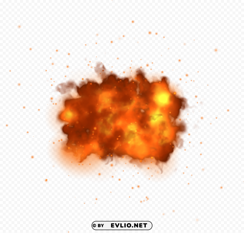 explosion Clean Background PNG Isolated Art