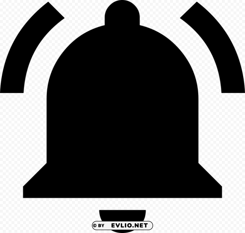 notification bell black PNG Graphic Isolated on Clear Background PNG transparent with Clear Background ID 274cfc8f