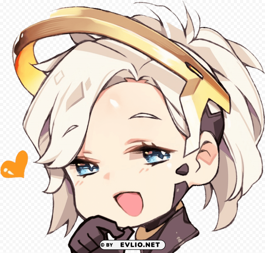 overwatch mercy chibi High Resolution PNG Isolated Illustration PNG transparent with Clear Background ID ea380cef