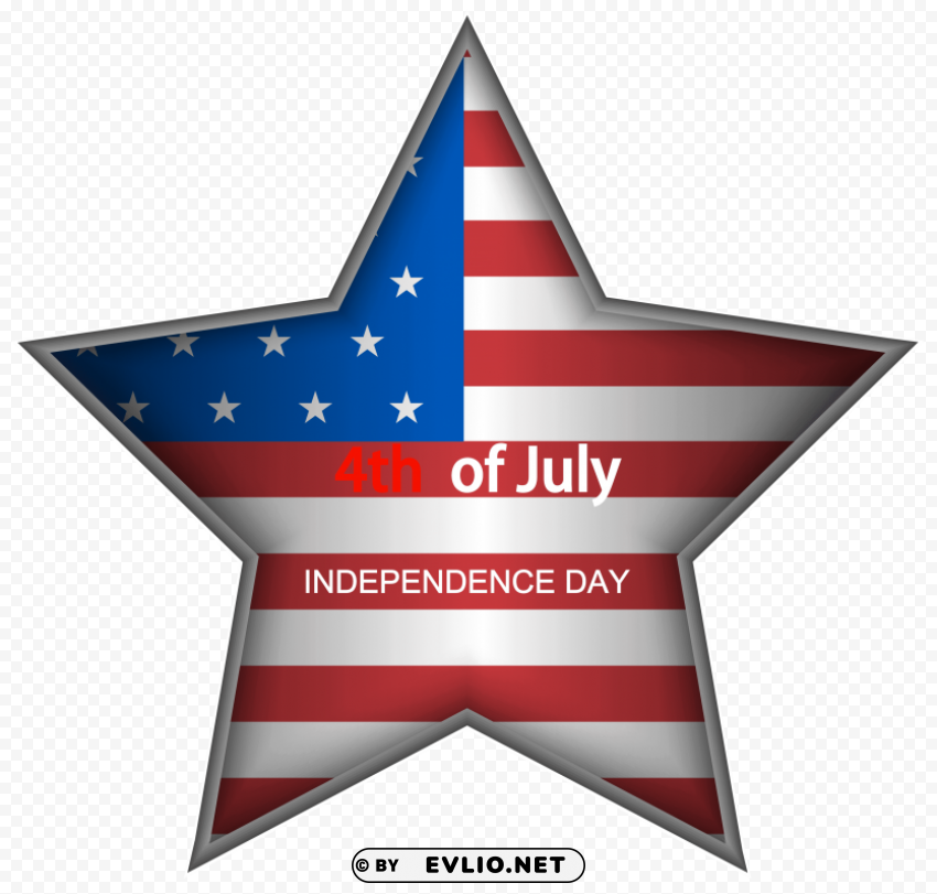 usa independence day star image Transparent PNG Isolated Illustrative Element