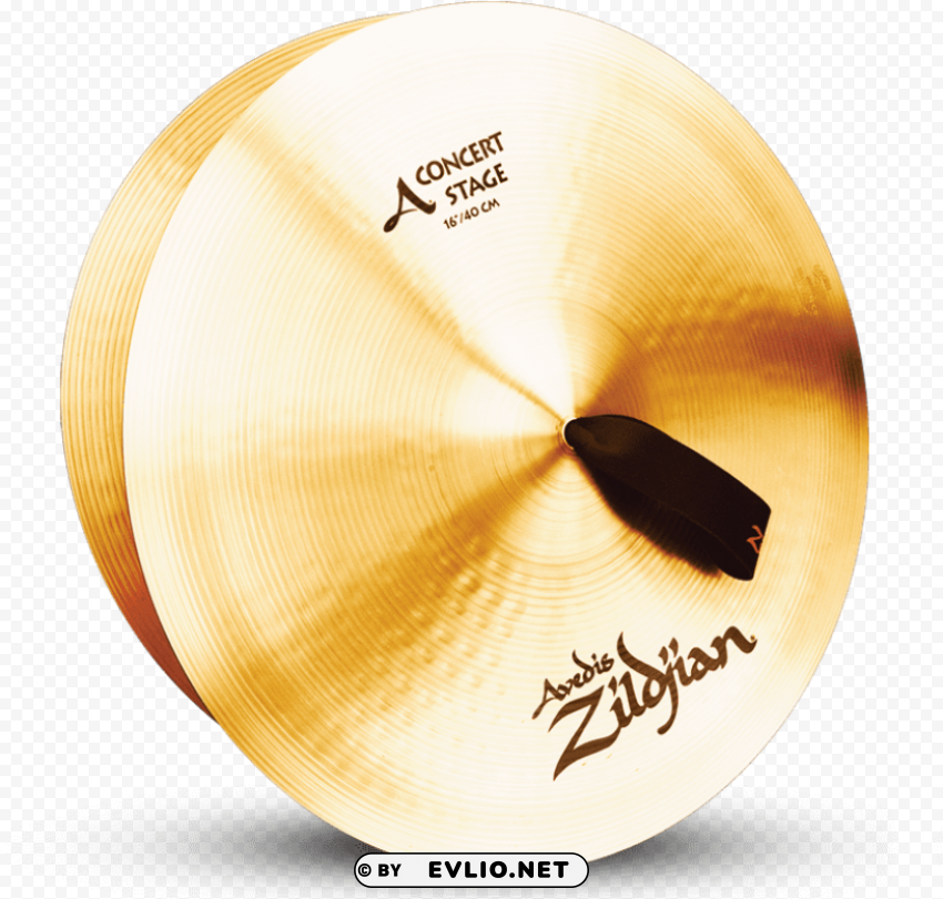 zildjian 16 inch concert stage cymbals PNG with no background required