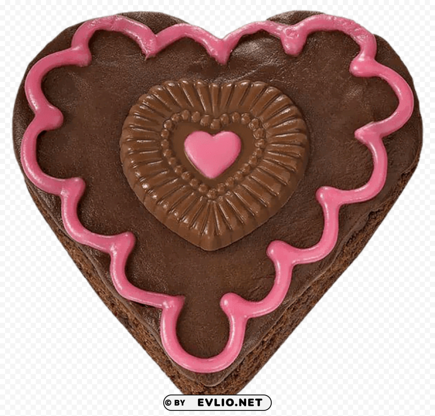 chocolate heart cake with pink cream HD transparent PNG PNG images with transparent backgrounds - Image ID 839e629d