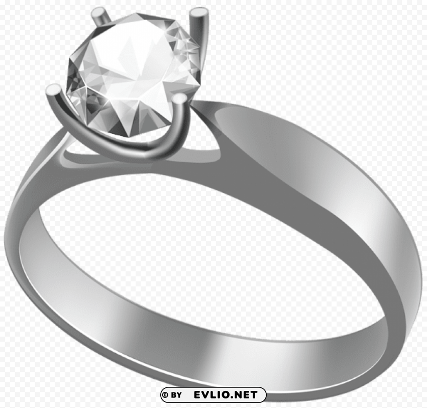 engagement ring Isolated Subject in Transparent PNG Format