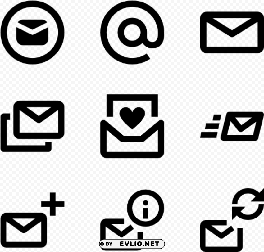 Font Email Isolated Icon On Transparent PNG