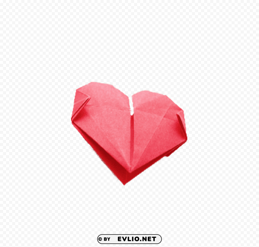 heart-shaped origami PNG images with high-quality resolution