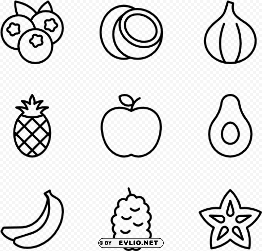 icon vector apple fruit High-resolution transparent PNG images assortment