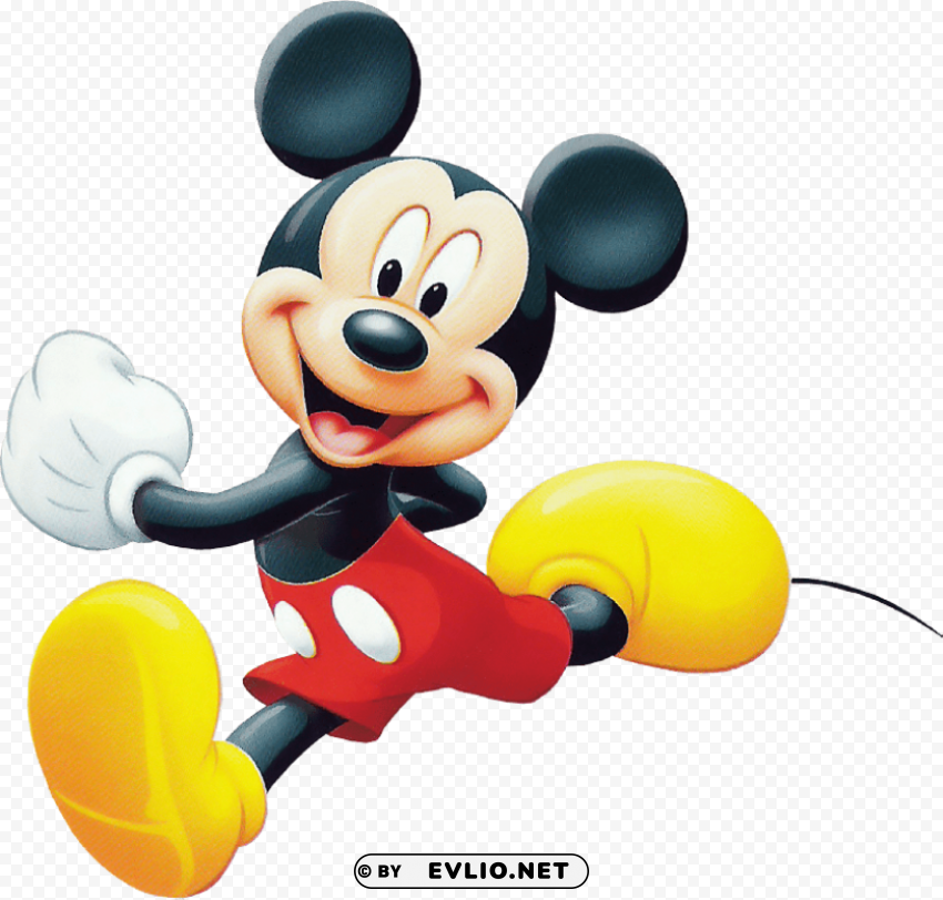 mickey mouse PNG Image Isolated on Transparent Backdrop clipart png photo - 3270464d