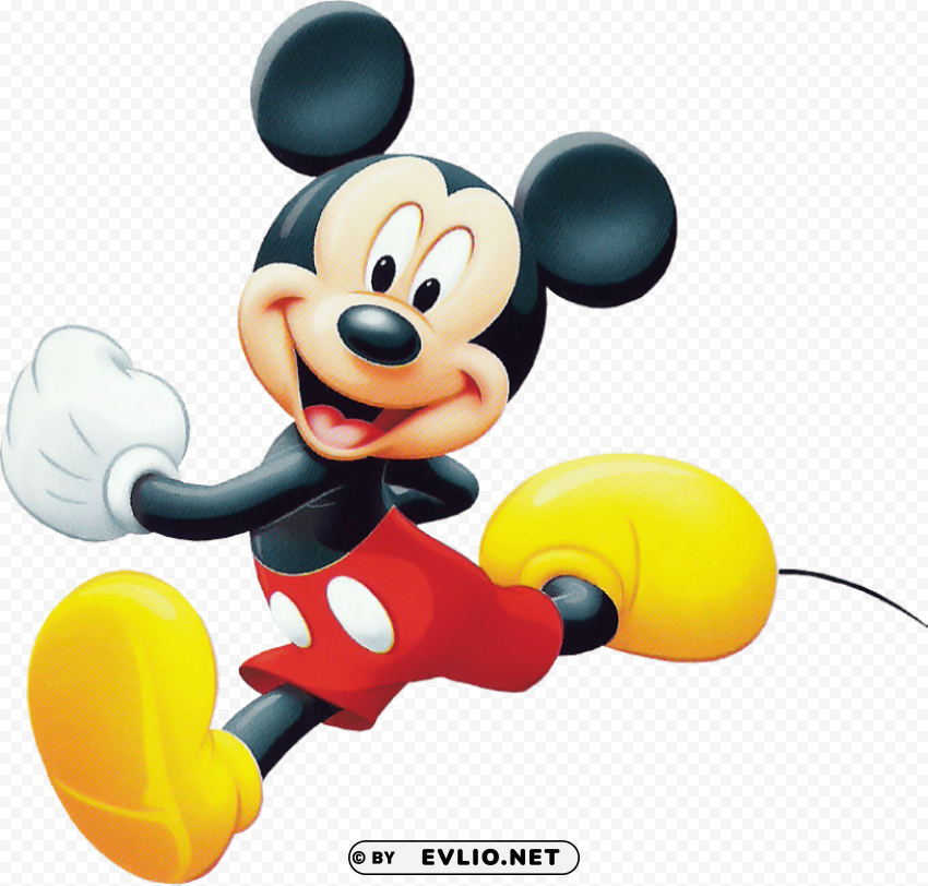 Mickey Mouse PNG Image Isolated On Transparent Backdrop