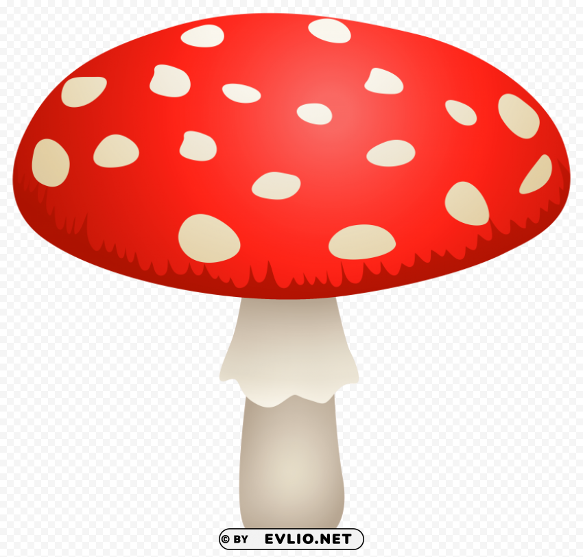 mushroom amanita muscaria Transparent PNG images for digital art