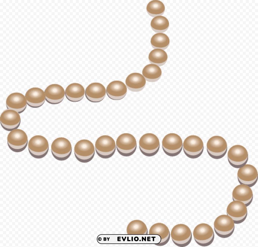 pearl string Isolated Design Element in HighQuality PNG