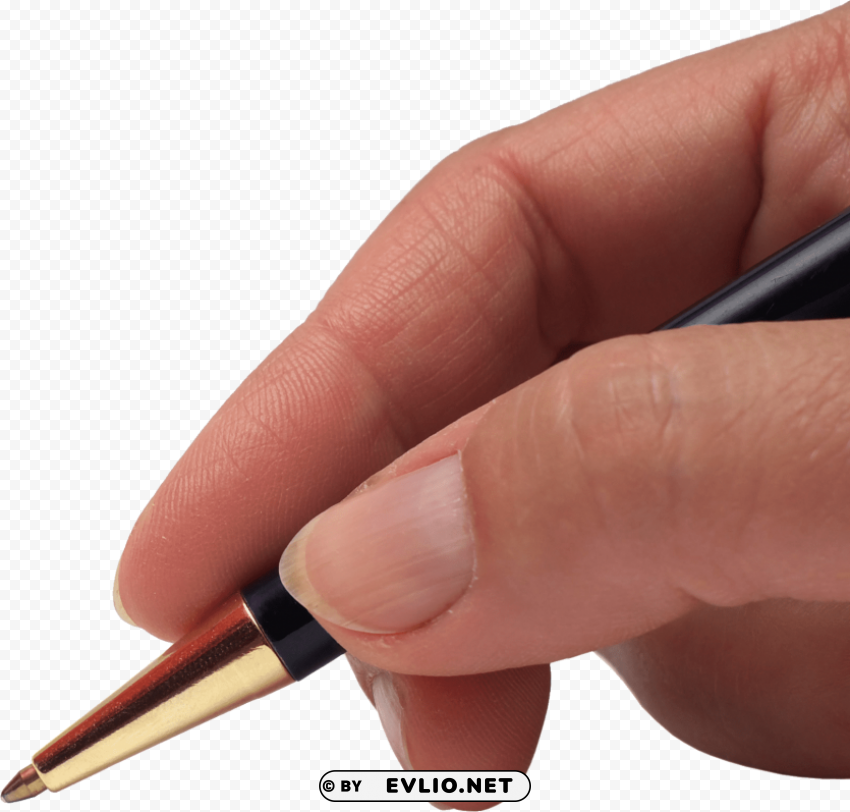 pen on hand PNG graphics with transparency