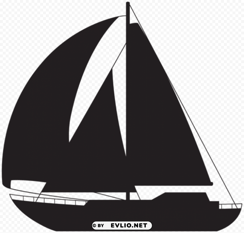 sailboat silhouette Free PNG images with transparent layers