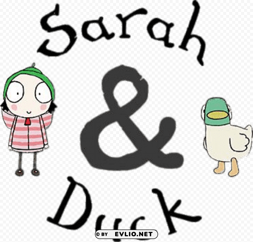 sarah & duck logo Transparent PNG images for printing