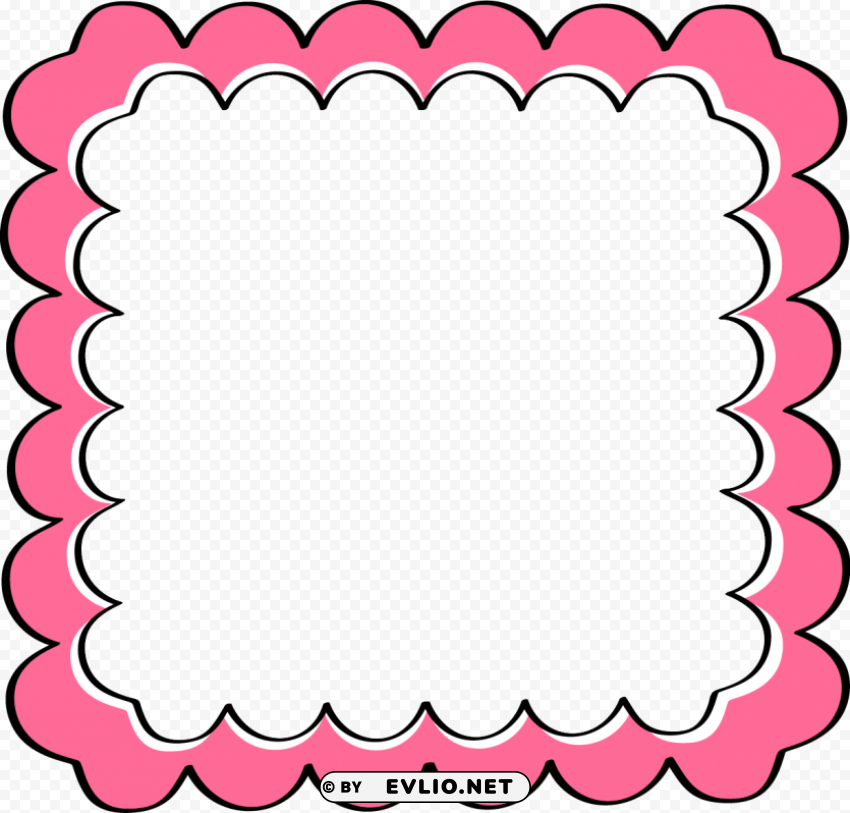 Fuchsia Border Frame PNG Images With No Background Needed