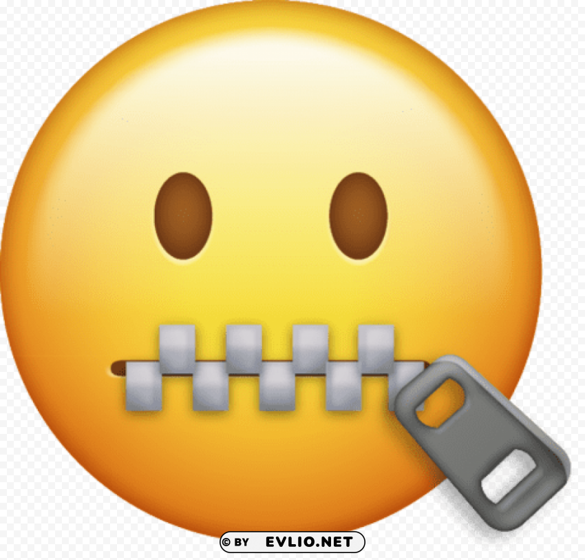 zipper mouth emoji apple hd high resolution Free PNG images with clear backdrop