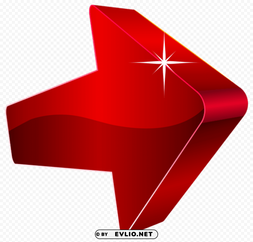 arrow red right transparent PNG Graphic with Isolated Transparency