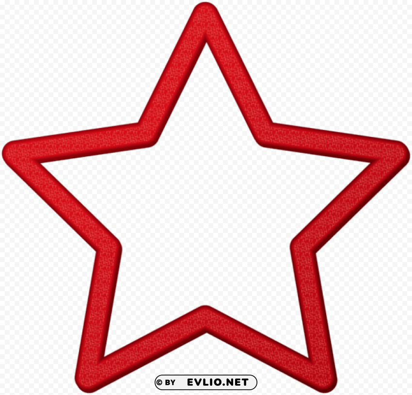 decorative star border frame PNG Graphic Isolated on Transparent Background