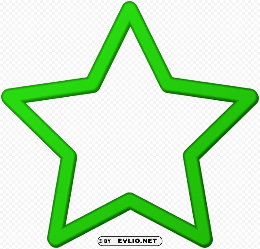 green star border frame PNG Graphic with Isolated Design
