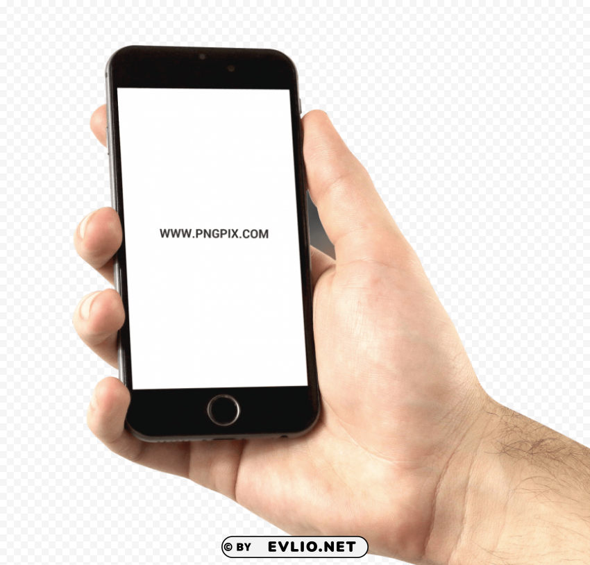 iPhone On Hand Transparent background PNG stockpile assortment