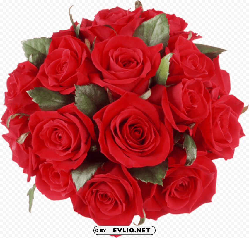 red roses bouquet ClearCut Background PNG Isolated Item