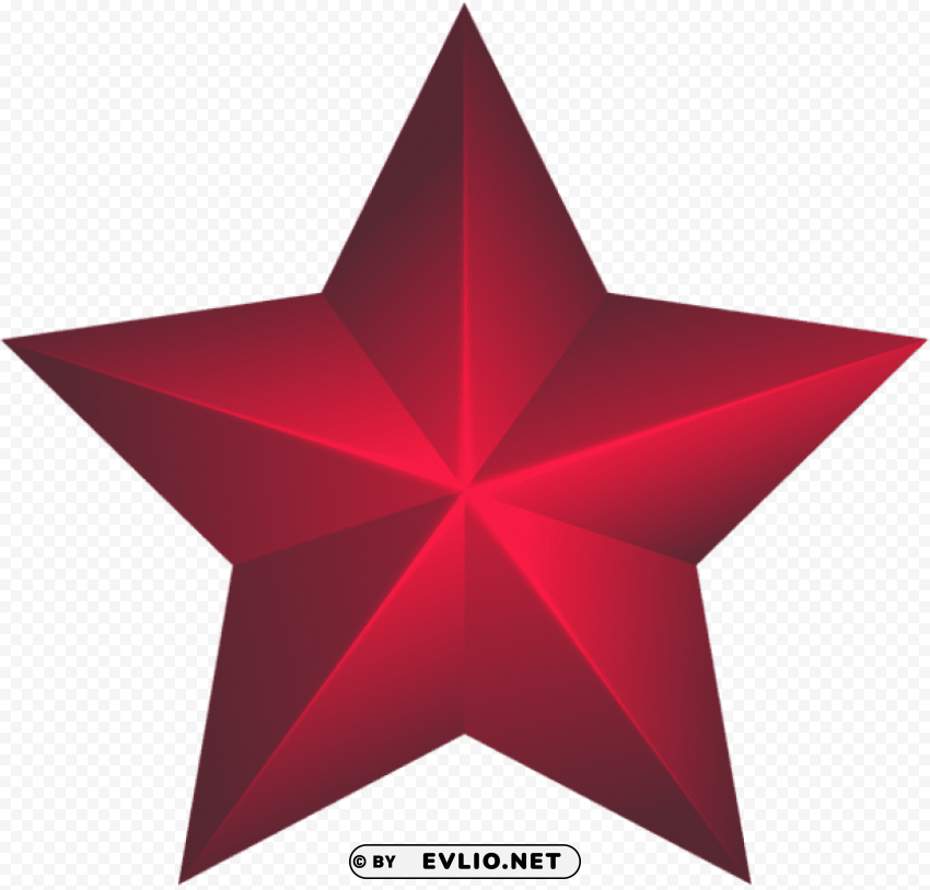 red star PNG files with clear backdrop assortment