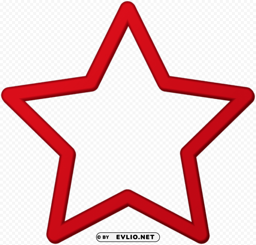 red star border frame PNG Graphic with Clear Background Isolation