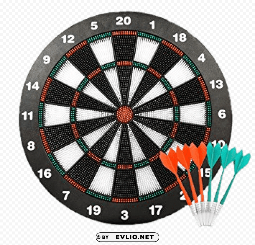 dart board and darts HighQuality Transparent PNG Isolated Object