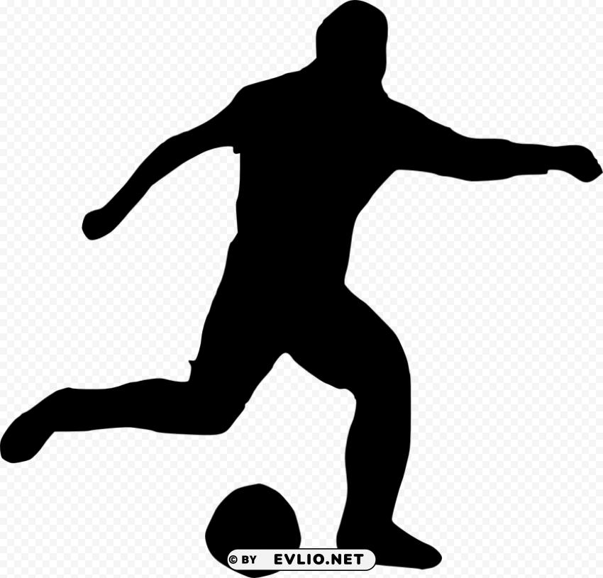 football player silhouette Transparent PNG images bundle